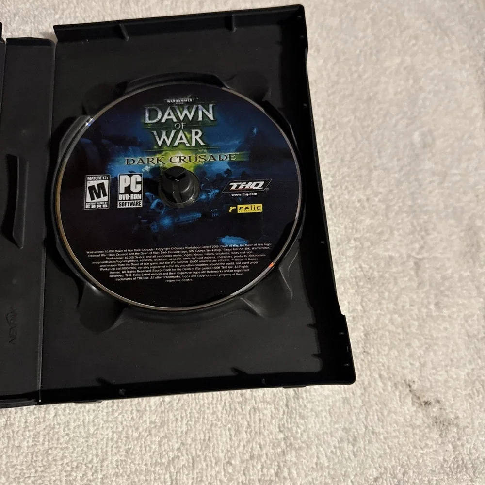 Warhammer 40000 Dawn of War Dark Crusade PC‎ DVD 2006 THQ Relic Complete CIB
